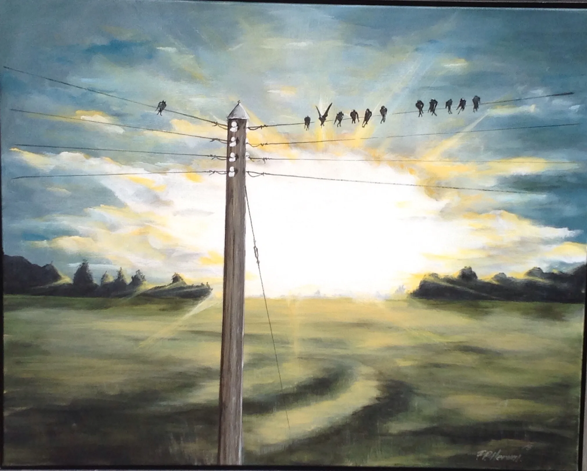 Maleri nr 90 80 cm X 100 cm